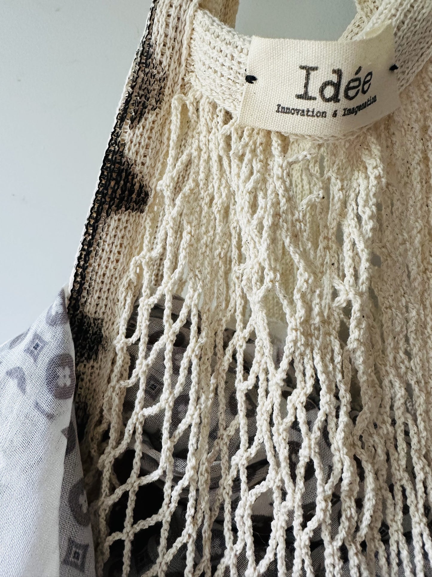 Cotton mesh tote|Elevate your lifestyle with my hand painted tote