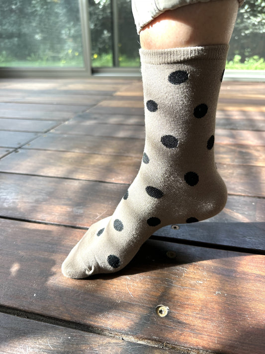 208222 Textured cotton socks