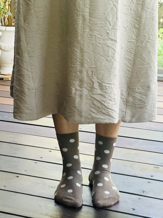 208222 גרבי כותנה עם טקסטורה.