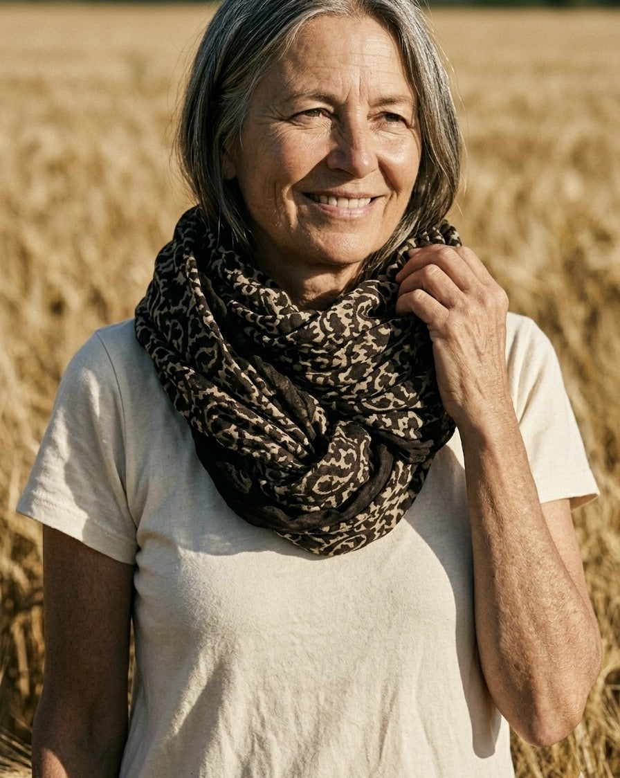 Anais hand printed shawl |100% cotton hand crafted with care