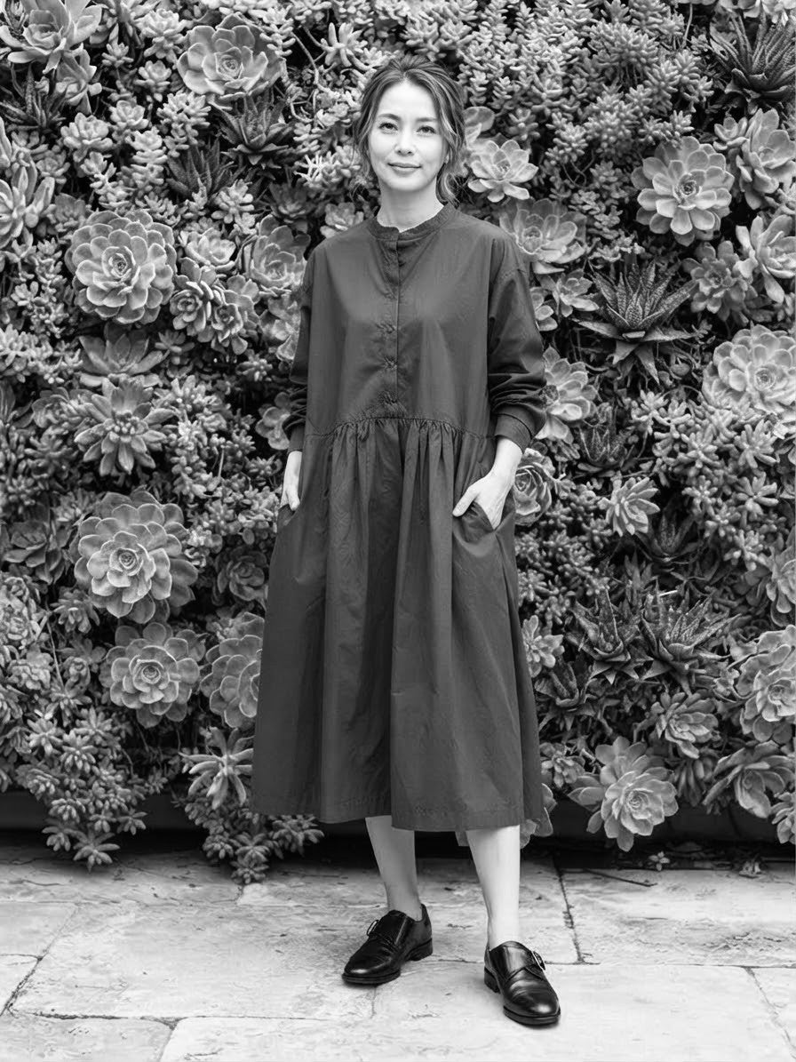 Folia dress| An original effortless midi dress crafted from 100%cotton