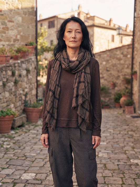 Collet shawl| Soft lightweight shawl made from 100% viscose gauze