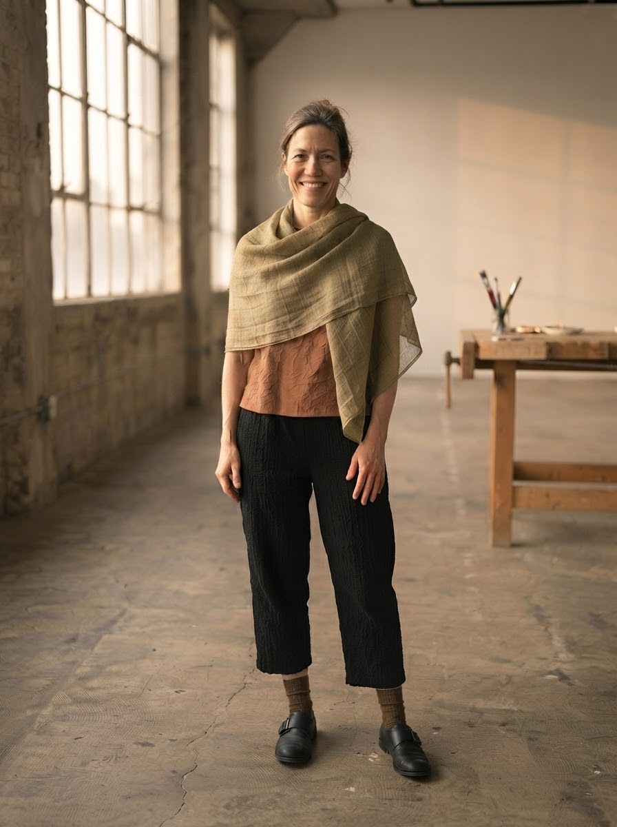 Dune  ethereal linen scarf| lightweight elegance for every season