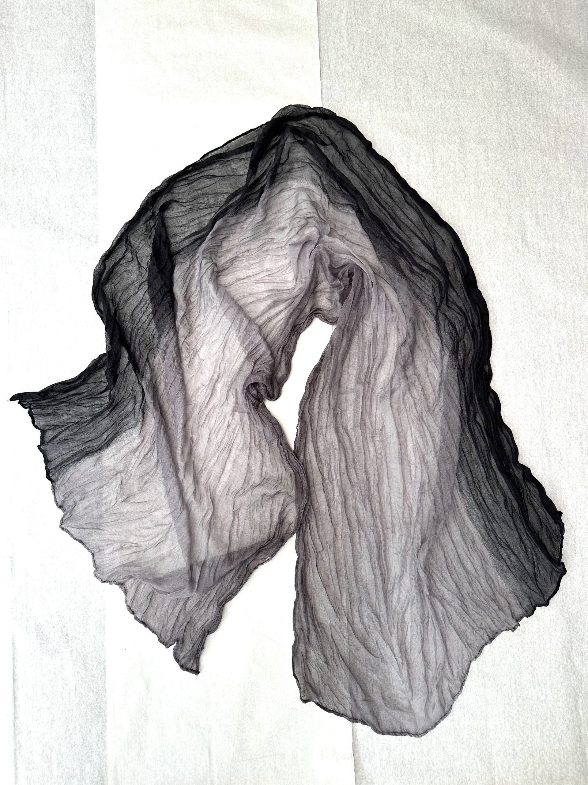 Dor Lightweight transparent shawl | made from washed soft 100%  viscose.