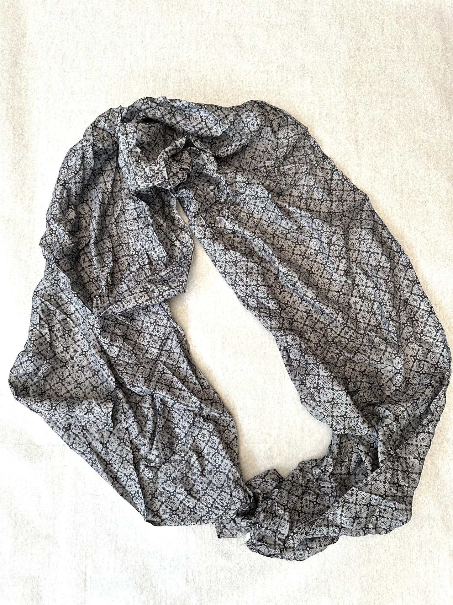 One-of-a-kind vintage sari silk scarves| unique handcrafted luxury