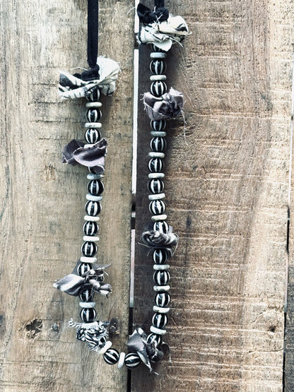  Poly boho-chic necklace|Each necklace is hand-crafted.