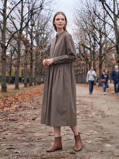 Folia dress| An original effortless midi dress crafted from 100%cotton