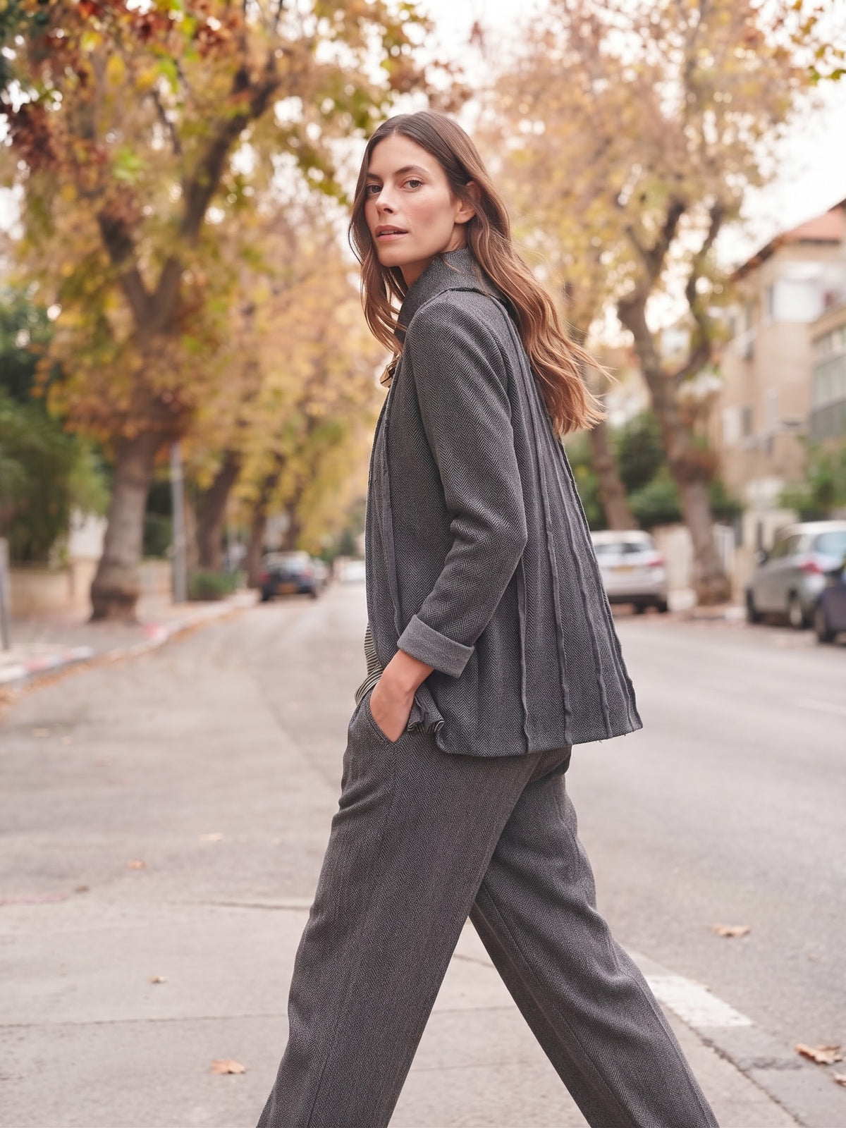  Pura rustic paneled knit sweater|Bring texture artistry to your wardrobe