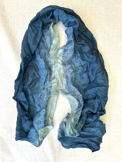 One-of-a-kind vintage sari silk scarves| unique handcrafted luxury