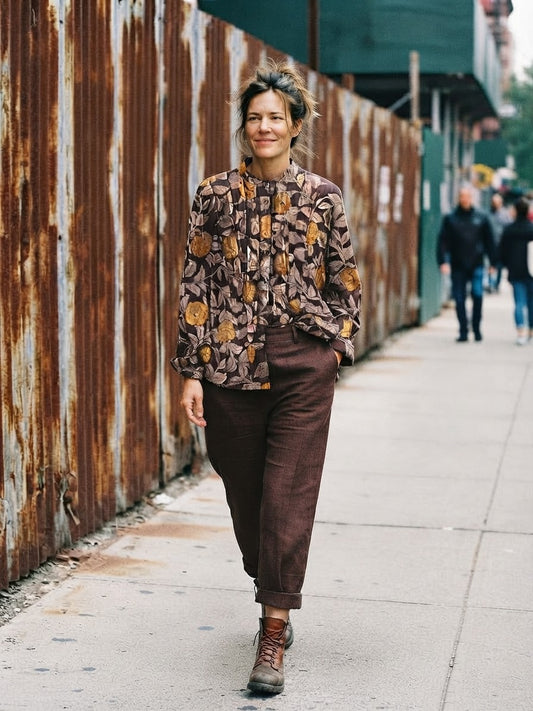  Nesta blouse|The ultimate balance of romantic softness and urban chic.