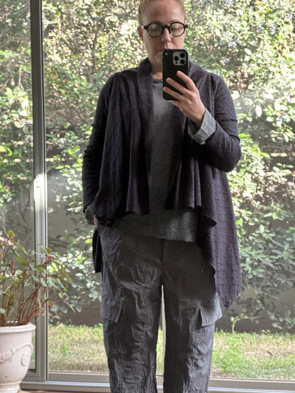 233102 open front sweater