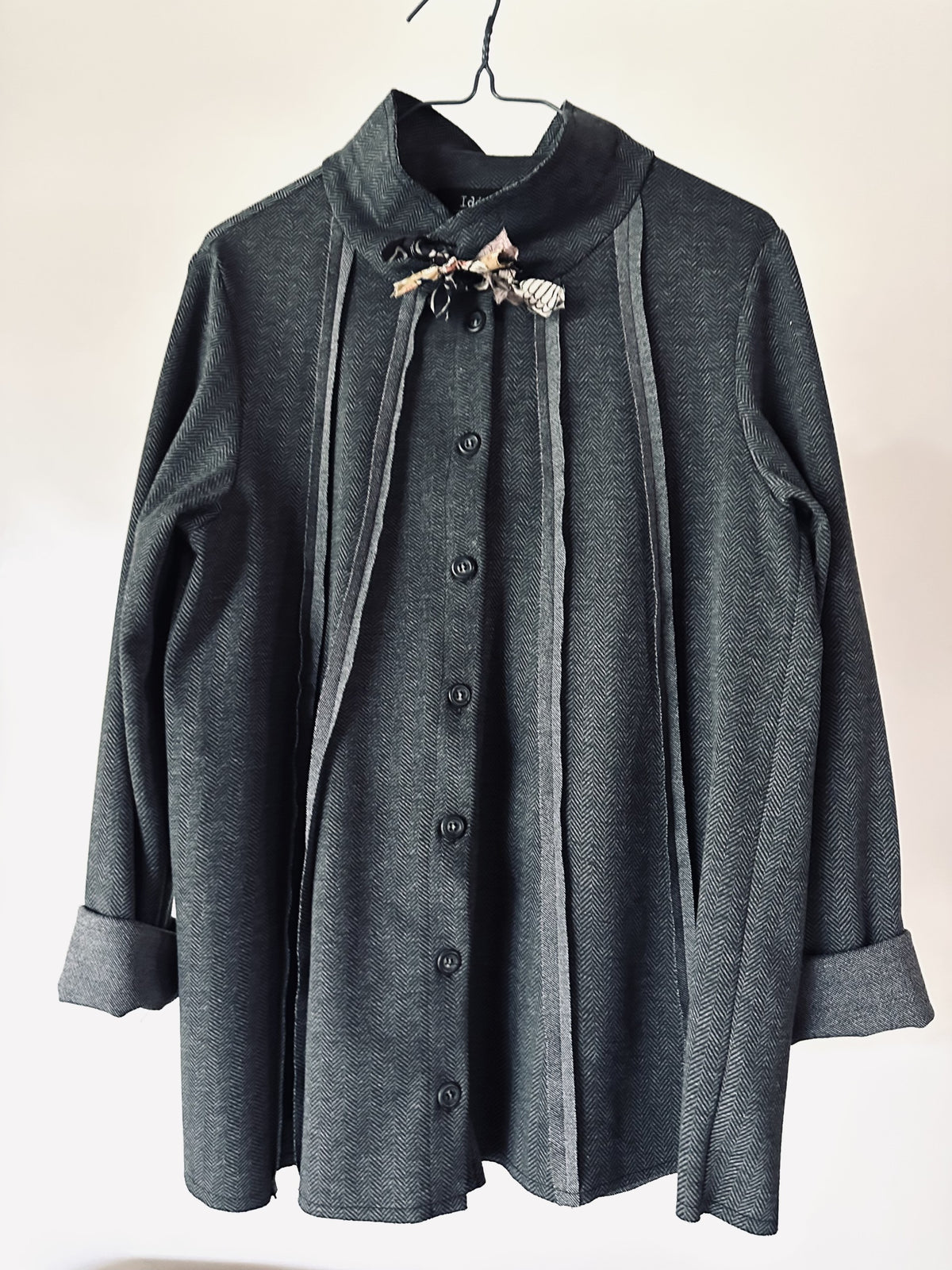  Pura rustic paneled knit sweater|Bring texture artistry to your wardrobe