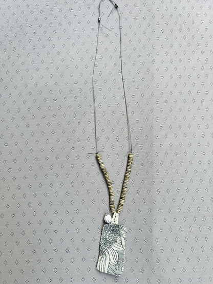 New! 258118 Zohar natural bead necklace
