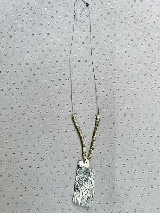 New! 258118 Zohar natural bead necklace