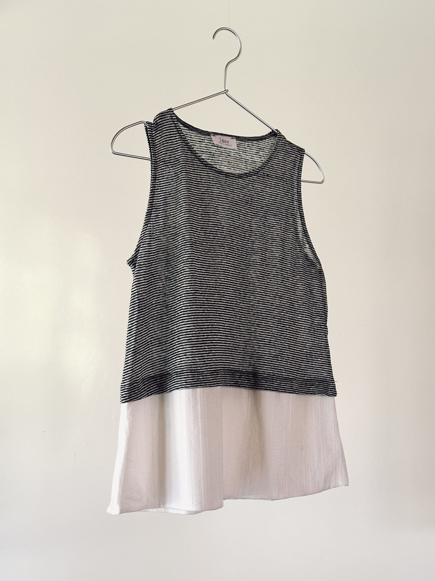 New! 202110 Claire Mixed  knit Tank top