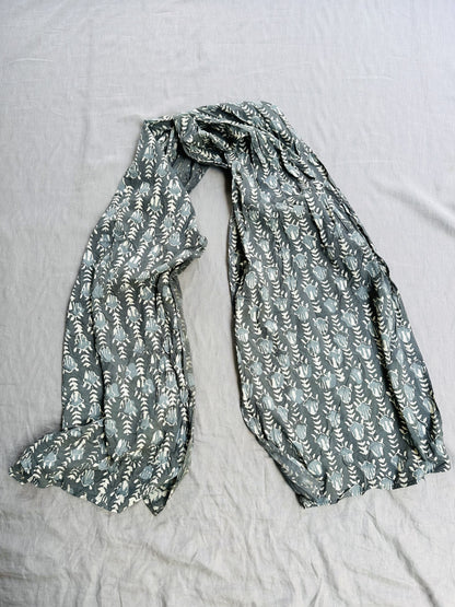 New! 248109 Cotton textural scarf