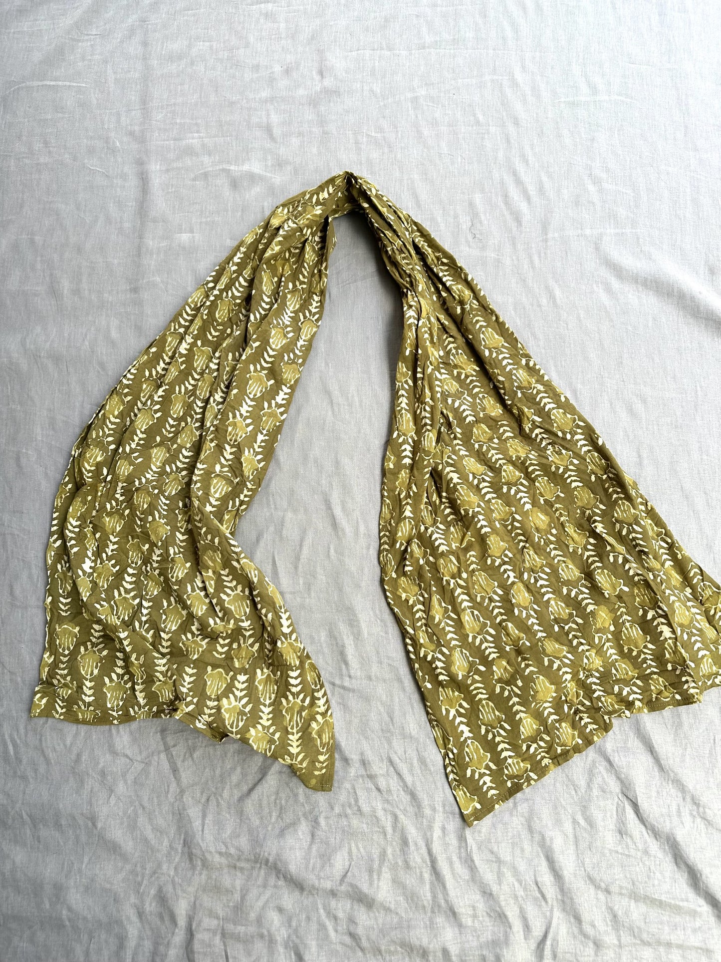 New! 248109 Cotton textural scarf