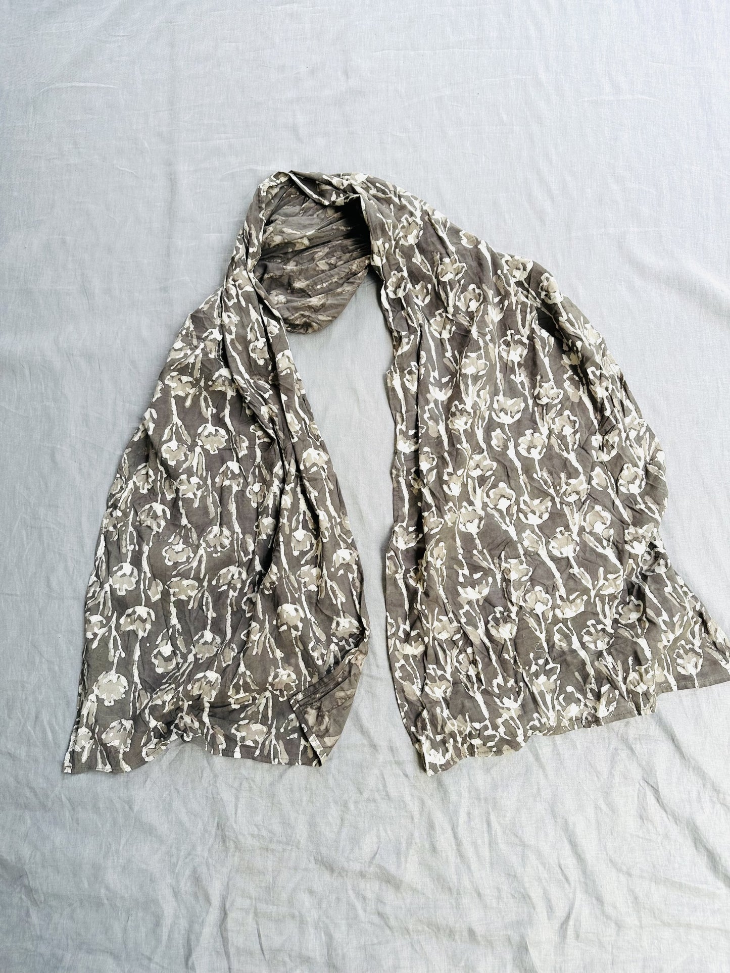 New! 248109 Cotton textural scarf