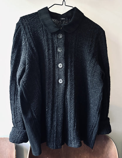 חדש! 263100 יעל סוודר גב אריג