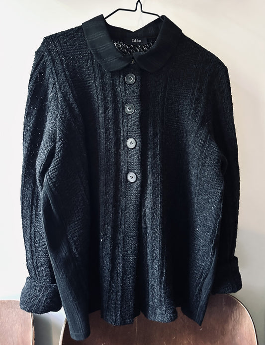 חדש! 263100 יעל סוודר גב אריג